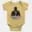 Msd - Finisher Mode Short Sleeve Baby Onesie in Butter Color